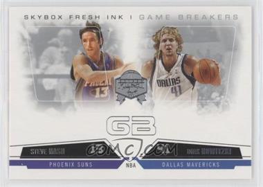 2004-05 Skybox Fresh Ink - Game Breakers #7GB - Steve Nash, Dirk Nowitzki