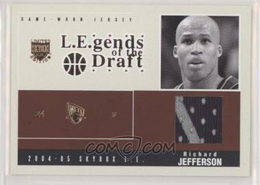 2004-05 Skybox L.E. - L.E.gends of the Draft - Jersey #LD-RJ - Richard Jefferson /50