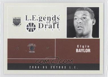 2004-05 Skybox L.E. - L.E.gends of the Draft #3 LD - Elgin Baylor