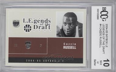 2004-05 Skybox L.E. - L.E.gends of the Draft #4 LD - Cazzie Russell [BCCG 10 Mint or Better]