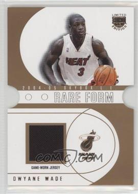 2004-05 Skybox L.E. - Rare Form - Patch Missing Serial Number #RF-DW - Dwyane Wade
