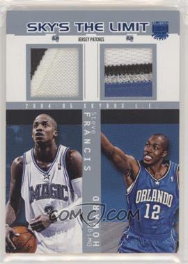 2004-05 Skybox L.E. - Sky's the Limit - Dual Patches #SLD-SF/DH - Steve Francis, Dwight Howard /10