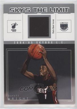 2004-05 Skybox L.E. - Sky's the Limit - Jersey #SL-DW2 - Dorell Wright /99