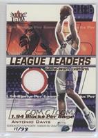 Antonio Davis (2001-02 Fleer Ultra League Leaders) #/33