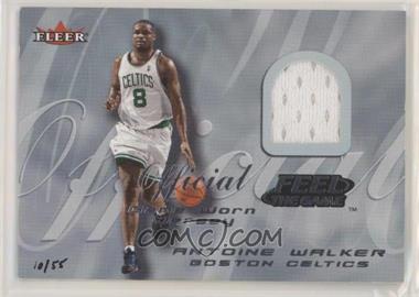 2004-05 Skybox Premium - Fleer Buyback Materials #_ANWA.5 - Antoine Walker (2000-01 Fleer Feel the Game) /55