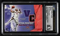 Vince Carter (2001-02 Fleer Exclusive Letter Perfect) [CSG 8.5 NM/Min…