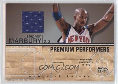 2004-05 Skybox Premium - Premium Performers Jerseys #PPJ-SM - Stephon Marbury