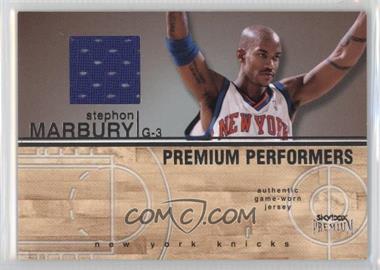 2004-05 Skybox Premium - Premium Performers Jerseys #PPJ-SM - Stephon Marbury