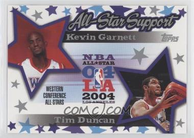 2004-05 Topps - All-Star Support #AS-GD - Kevin Garnett, Tim Duncan