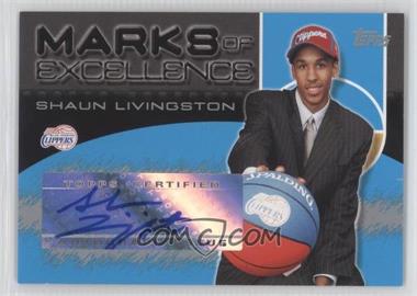 2004-05 Topps - Marks of Excellence Autographs #ME-SL - Shaun Livingston