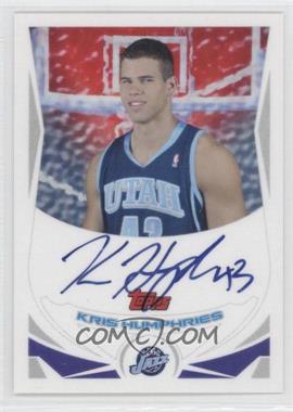 2004-05 Topps - Rookie Photos Shoot Certified Autographs #TA-KH - Kris Humphries