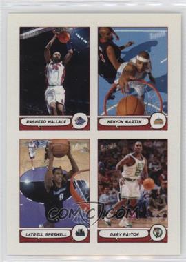 2004-05 Topps Bazooka - 4-on-1 Stickers #16 - Rasheed Wallace, Kenyon Martin, Latrell Sprewell, Gary Payton