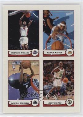 2004-05 Topps Bazooka - 4-on-1 Stickers #16 - Rasheed Wallace, Kenyon Martin, Latrell Sprewell, Gary Payton