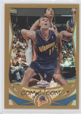 2004-05 Topps Chrome - [Base] - Gold Refractor #176 - Andris Biedrins /99