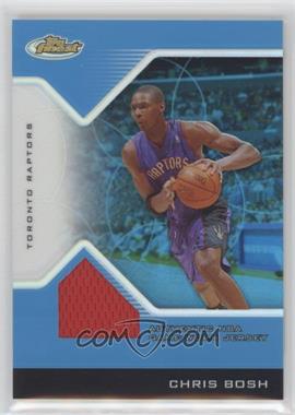 2004-05 Topps Finest - [Base] - Blue Refractor #114 - Game-Worn Jersey - Chris Bosh /50