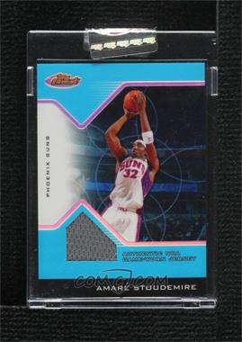 2004-05 Topps Finest - [Base] - Blue Refractor #121 - Game-Worn Jersey - Amar'e Stoudemire /50 [Uncirculated]