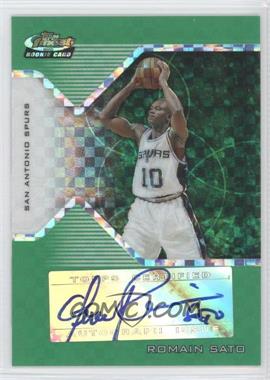 2004-05 Topps Finest - [Base] - Green X-Fractor #173 - Rookie Autograph - Romain Sato /15