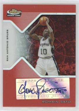 2004-05 Topps Finest - [Base] - Red Refractor #173 - Rookie Autograph - Romain Sato /79