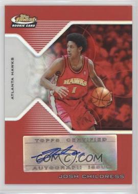 2004-05 Topps Finest - [Base] - Red Refractor #176 - Rookie Autograph - Josh Childress /79