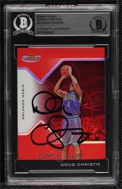 2004-05 Topps Finest - [Base] - Red Refractor #47 - Doug Christie /149 [BAS BGS Authentic]