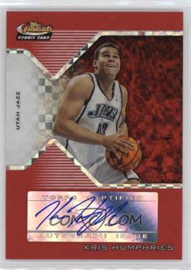 2004-05 Topps Finest - [Base] - Red X-Fractor #168 - Rookie Autograph - Kris Humphries /59