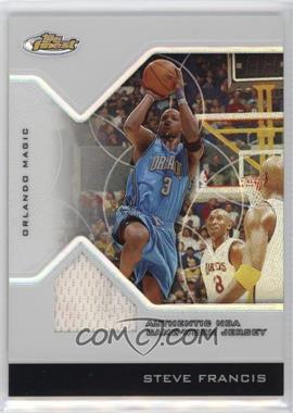 2004-05 Topps Finest - [Base] - Refractor #116 - Game-Worn Jersey - Steve Francis /179