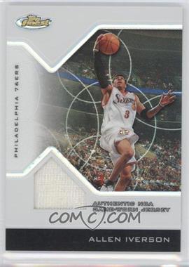 2004-05 Topps Finest - [Base] - Refractor #124 - Game-Worn Jersey - Allen Iverson /179