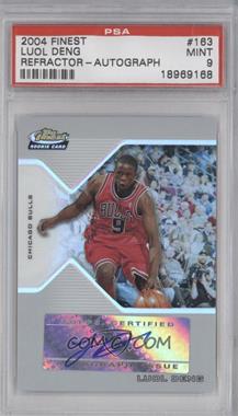 2004-05 Topps Finest - [Base] - Refractor #163 - Rookie Autograph - Luol Deng /179 [PSA 9 MINT]