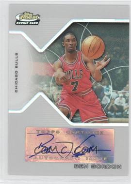 2004-05 Topps Finest - [Base] - Refractor #174 - Rookie Autograph - Ben Gordon /179