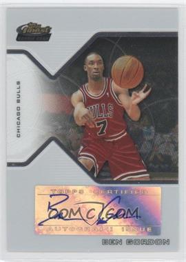 2004-05 Topps Finest - [Base] #174 - Rookie Autograph - Ben Gordon /299