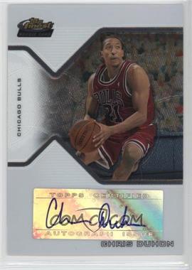 2004-05 Topps Finest - [Base] #183 - Rookie Autograph - Chris Duhon /299