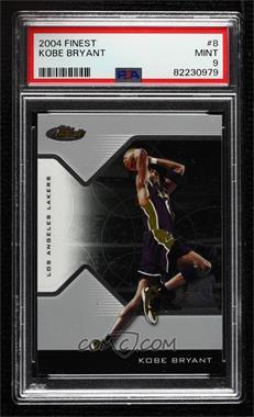 2004-05 Topps Finest - [Base] #8 - Kobe Bryant [PSA 9 MINT]