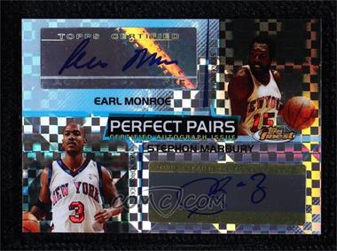 2004-05 Topps Finest - Perfect Pairs - X-Fractor #PP-MM - Stephon Marbury, Earl Monroe /7