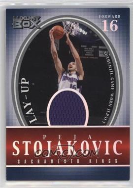 2004-05 Topps Luxury Box - Lay-Up Relics #LU-PS - Peja Stojakovic /500