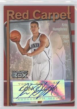 2004-05 Topps Luxury Box - Red Carpet Autographs - Tier Reserved #RC-KH - Kris Humphries /75