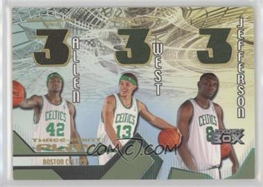 2004-05 Topps Luxury Box - Three-Point Play Relics - Loge Level #TPP-AWJ - Tony Allen, Delonte West, Al Jefferson /75