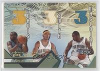 Baron Davis, J.R. Smith, Jamaal Magloire #/75