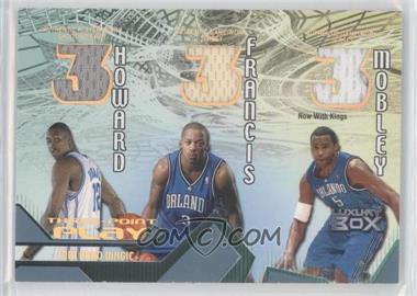 2004-05 Topps Luxury Box - Three-Point Play Relics - Main Reserved #TPP-HFM - Dwight Howard, Steve Francis, Cuttino Mobley /30