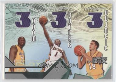 2004-05 Topps Luxury Box - Three-Point Play Relics #TPP-OBV - Lamar Odom, Caron Butler, Sasha Vujacic /450