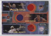 Jason Richardson, Shawn Marion, Corey Maggette #/75