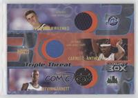 Andrei Kirilenko, Carmelo Anthony, Kevin Garnett #/30