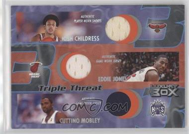 2004-05 Topps Luxury Box - Triple Threat Relics #TT-CJM - Josh Childress, Cuttino Mobley, Eddie Jones /450