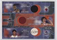 Luol Deng, Luke Jackson, Carlos Delfino #/450