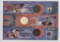 Al Jefferson, Andre Iguodala, Rafael Araujo [EX to NM] #/450