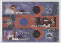 Andrei Kirilenko, Carmelo Anthony, Kevin Garnett #/450