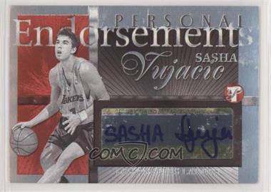 2004-05 Topps Pristine - Personal Endorsements #PE-SV - Sasha Vujacic [EX to NM]