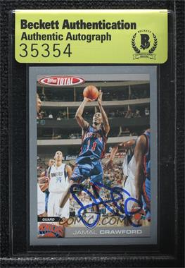 2004-05 Topps Total - [Base] - Silver #123 - Jamal Crawford [BAS Beckett Auth Sticker]