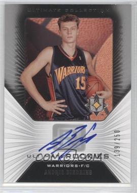 2004-05 Ultimate Collection - [Base] #136 - Ultimate Rookies - Andris Biedrins /250