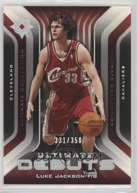 2004-05 Ultimate Collection - Ultimate Debuts #UD10 - Luke Jackson /350