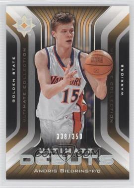 2004-05 Ultimate Collection - Ultimate Debuts #UD11 - Andris Biedrins /350